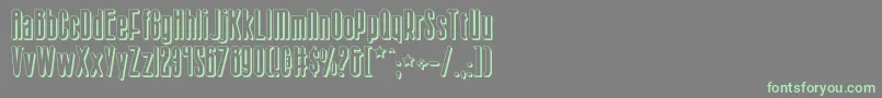 Sisterv2s Font – Green Fonts on Gray Background