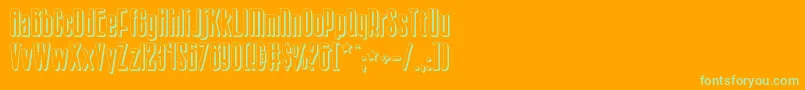 More about Sisterv2s Font Sisterv2s Font – Green Fonts on Orange Background