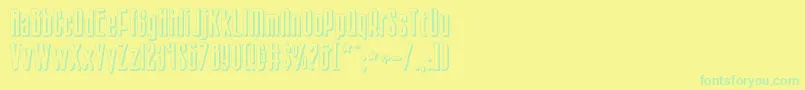 More about Sisterv2s Font Sisterv2s Font – Green Fonts on Yellow Background