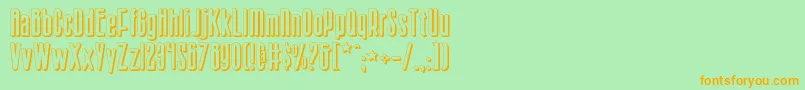 Sisterv2s Font – Orange Fonts on Green Background