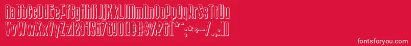 Sisterv2s Font – Pink Fonts on Red Background