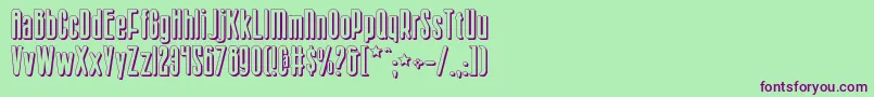 Sisterv2s Font – Purple Fonts on Green Background