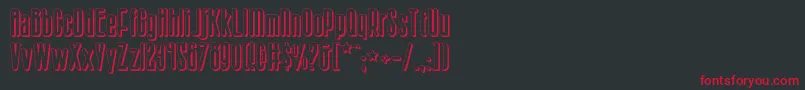 Sisterv2s Font – Red Fonts on Black Background