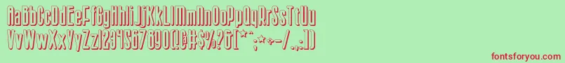 Sisterv2s Font – Red Fonts on Green Background