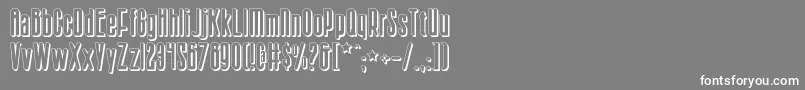Sisterv2s-Schriftart – Weiße Schriften auf grauem Hintergrund