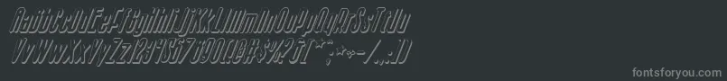 Sisterv2si Font – Gray Fonts on Black Background