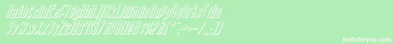 Sisterv2si Font – White Fonts on Green Background