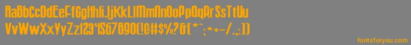 Sisterv2w Font – Orange Fonts on Gray Background