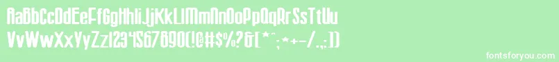 Sisterv2w Font – White Fonts on Green Background