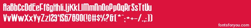 Sisterv2w Font – White Fonts on Red Background