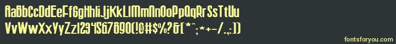 Sisterv2w Font – Yellow Fonts on Black Background