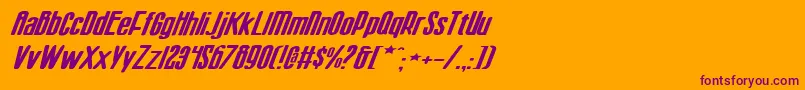 Sisterv2wi Font – Purple Fonts on Orange Background