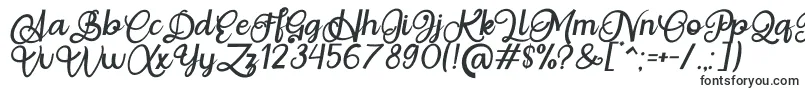 Situgintu Calligraphy Personal Use-fontti – Vakiintuneet fontit