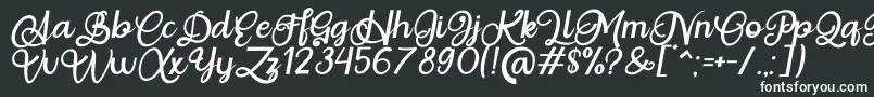 Situgintu Calligraphy Personal Use-fontti – valkoiset fontit