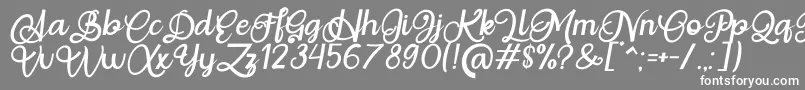 Police Situgintu Calligraphy Personal Use – polices blanches sur fond gris