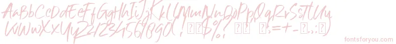 Six Away Font Demo Font – Pink Fonts on White Background