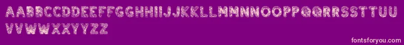 six weeks ago Font – Pink Fonts on Purple Background