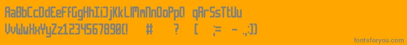 Retriga Font – Gray Fonts on Orange Background