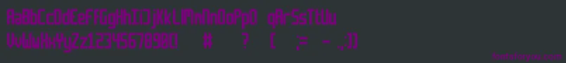 Retriga-Schriftart – Violette Schriften auf schwarzem Hintergrund