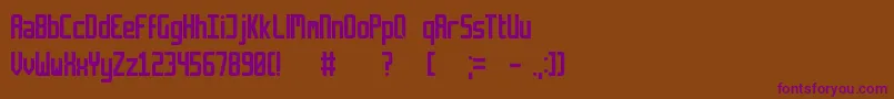 Шрифт Retriga – фиолетовые шрифты на коричневом фоне