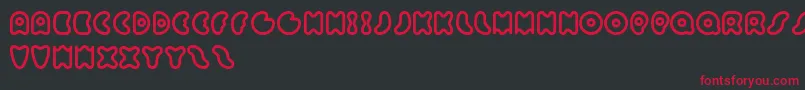 Sixty Queens Font – Red Fonts on Black Background