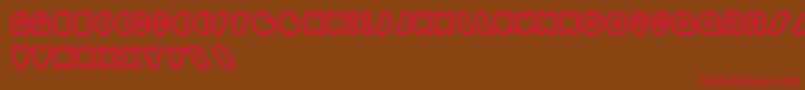 Sixty Queens Font – Red Fonts on Brown Background