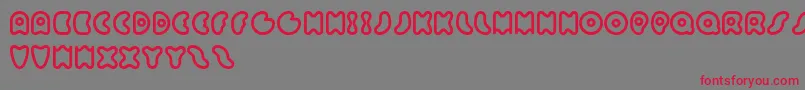 Sixty Queens Font – Red Fonts on Gray Background