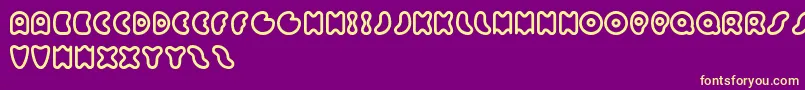 Sixty Queens Font – Yellow Fonts on Purple Background