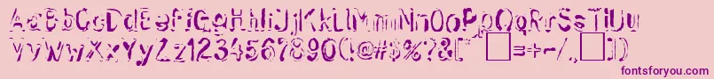 sk       Font – Purple Fonts on Pink Background