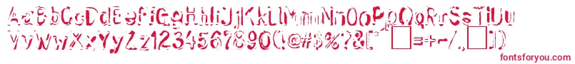 sk       Font – Red Fonts on White Background