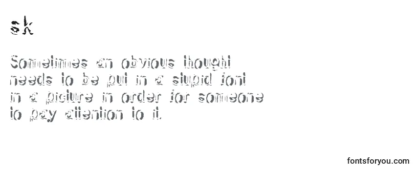 Sk       (141064) Font