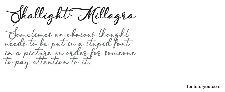 SkallightMillagra-fontti