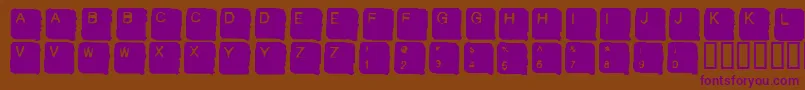 SKANHL   Font – Purple Fonts on Brown Background