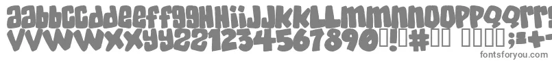 SKATERDUDES Font – Gray Fonts on White Background