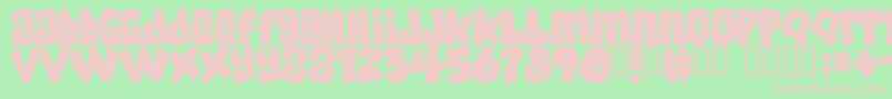 SKATERDUDES Font – Pink Fonts on Green Background