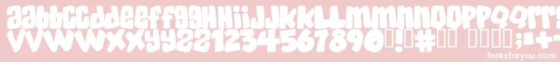 SKATERDUDES Font – White Fonts on Pink Background