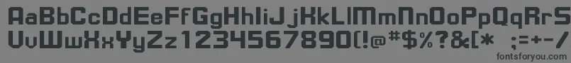 UpsilonWd Font – Black Fonts on Gray Background