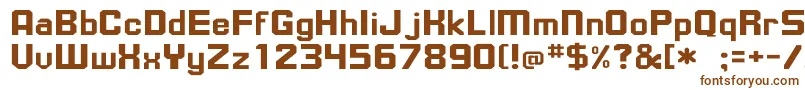 UpsilonWd-fontti – ruskeat fontit valkoisella taustalla
