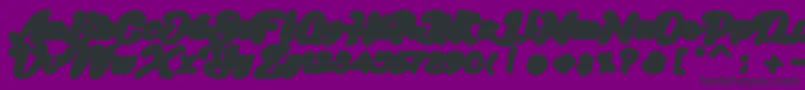 フォントSkatter Base – 紫の背景に黒い文字