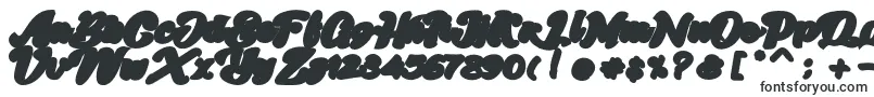 Skatter Base Font – Black Fonts on White Background