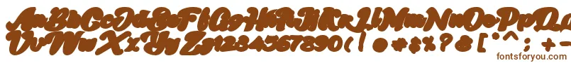 Skatter Base Font – Brown Fonts on White Background