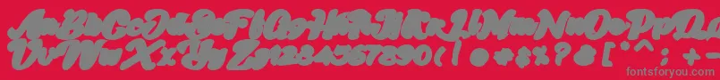 fuente Skatter Base – Fuentes Grises Sobre Fondo Rojo