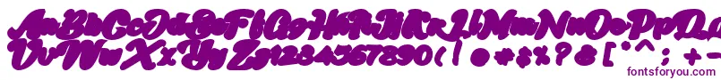 Skatter Base Font – Purple Fonts on White Background