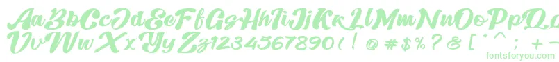 Skatter-Schriftart – Grüne Schriften
