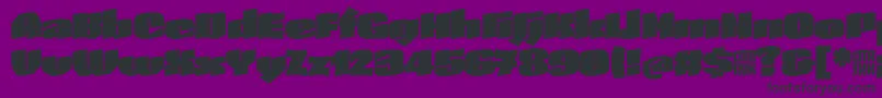 SkeletonTypeOne InitialMax Font – Black Fonts on Purple Background