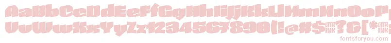 SkeletonTypeOne InitialMax Font – Pink Fonts on White Background