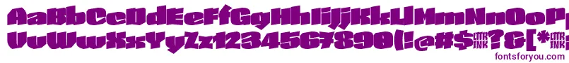 SkeletonTypeOne InitialMax Font – Purple Fonts on White Background