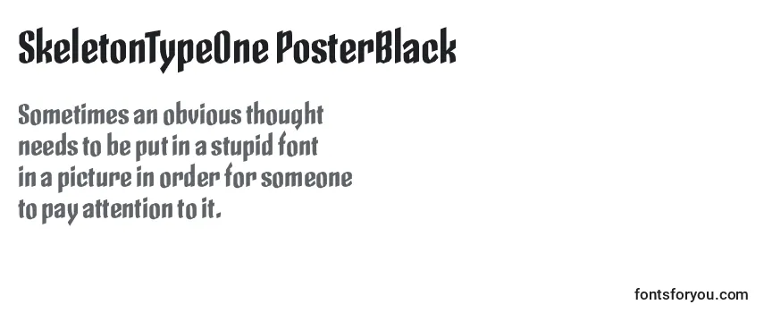 SkeletonTypeOne PosterBlack-fontti