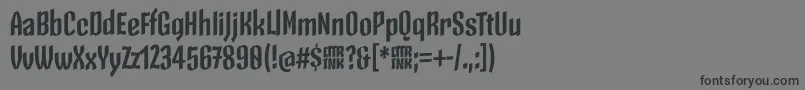 Police SkeletonTypeOne PosterBold – polices noires sur fond gris