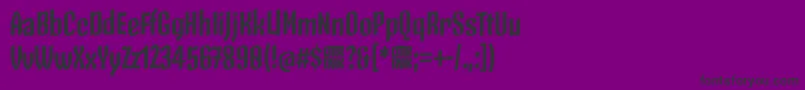 SkeletonTypeOne PosterBold Font – Black Fonts on Purple Background